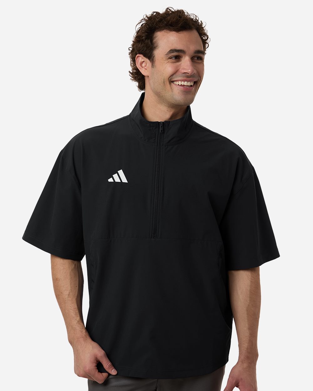 Adidas Men's Short Sleeve Quarter-Zip Pullover AT505