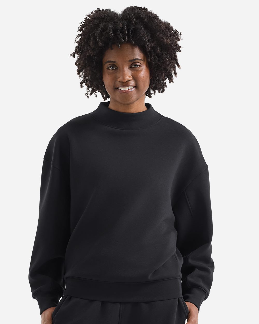 TriDri Women's Luxe Mock Neck Sweatshirt TD660