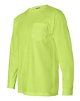 Bayside Unisex USA-Made Long Sleeve Pocket T-Shirt 8100