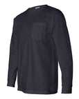 Bayside Unisex USA-Made Long Sleeve Pocket T-Shirt 8100