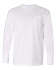 Bayside Unisex USA-Made Long Sleeve Pocket T-Shirt 8100