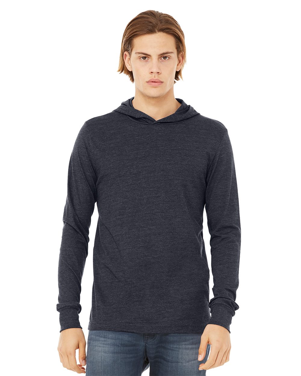 BELLA + CANVAS Unisex Jersey Hooded Long Sleeve Tee 3512
