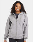 Hanes Unisex Ultimate Cotton® Full-Zip Hooded Sweatshirt F280