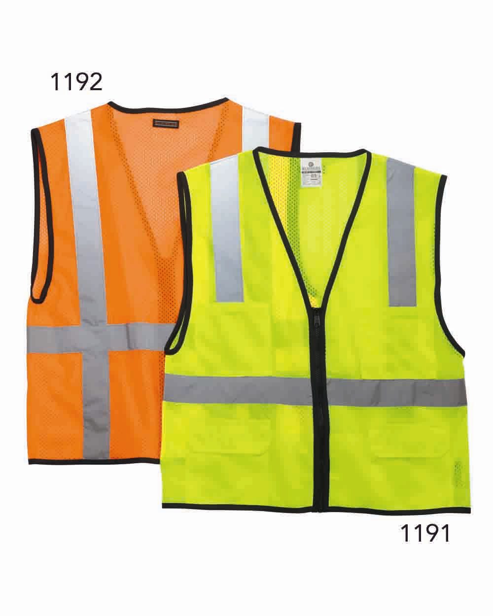 Kishigo Unisex Economy Mesh 6-Pocket Vest 1191-1192