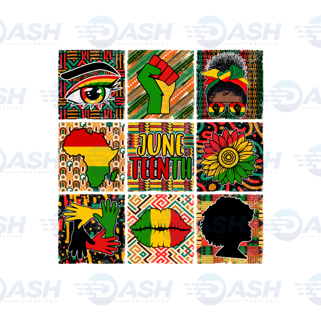 22x48 Inches Juneteenth Gang sheet