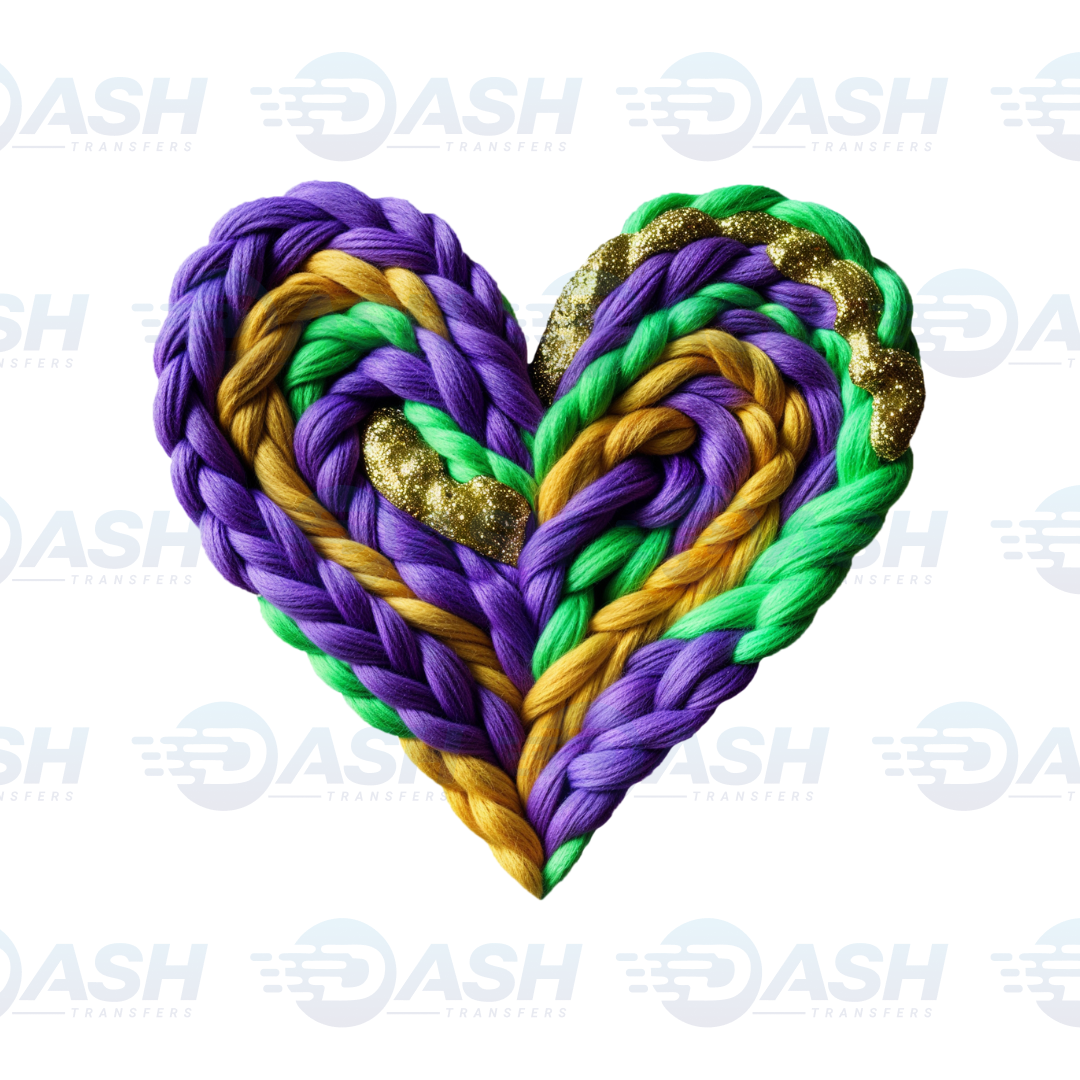 Mardi Gras Heart