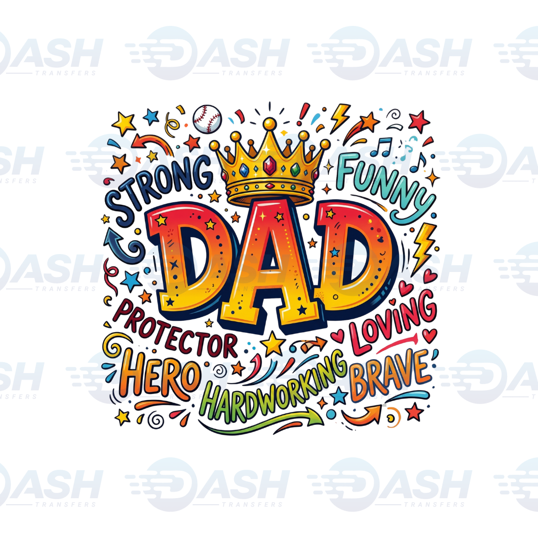 22x48 Inches Father's Day Gang sheet