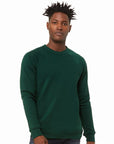 BELLA + CANVAS Unisex Sponge Fleece Raglan Crewneck Sweatshirt 3901