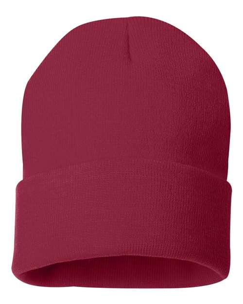 Sportsman 12" Solid Cuffed Beanie SP12