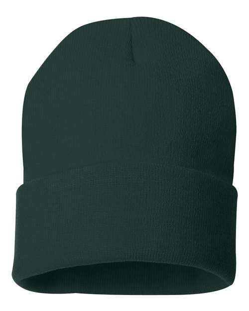 Sportsman 12" Solid Cuffed Beanie SP12