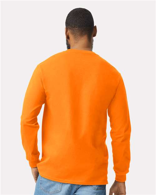 Gildan Unisex Ultra Cotton® Long Sleeve Pocket T-Shirt 2410