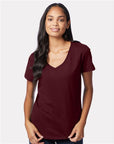 Hanes Women's Perfect-T V-Neck T-Shirt S04V