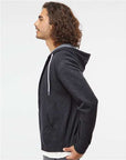 Independent Trading Co. Unisex Lightweight Full-Zip Hooded Sweatshirt AFX90UNZ