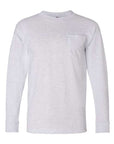 Bayside Unisex USA-Made Long Sleeve Pocket T-Shirt 8100