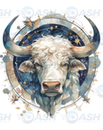 22x48 Inches Taurus Zodiac Gang sheet