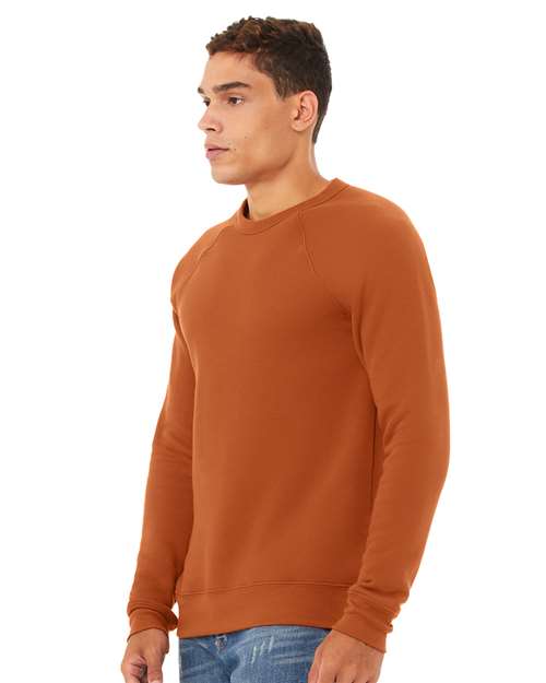 BELLA + CANVAS Unisex Sponge Fleece Raglan Crewneck Sweatshirt 3901