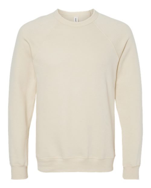 BELLA + CANVAS Unisex Sponge Fleece Raglan Crewneck Sweatshirt 3901