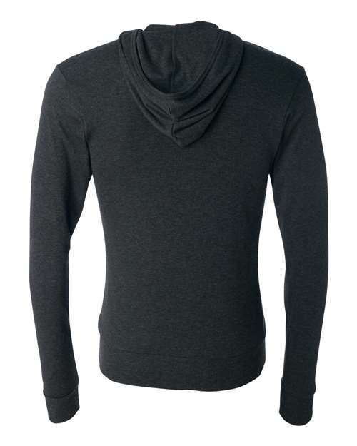 BELLA + CANVAS Unisex Triblend Lightweight Full-Zip Hooded Long Sleeve Tee 3939