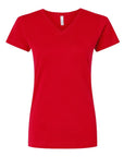 LAT Women's Fine Jersey V-Neck Tee 3507