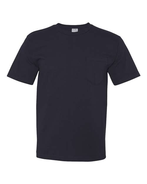 Bayside Unisex USA-Made Midweight Pocket T-Shirt 5070