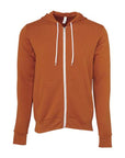 BELLA + CANVAS Unisex Sponge Fleece Full-Zip Hoodie Sweatshirt 3739