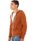BELLA + CANVAS Unisex Sponge Fleece Full-Zip Hoodie Sweatshirt 3739