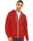 BELLA + CANVAS Unisex Sponge Fleece Full-Zip Hoodie Sweatshirt 3739
