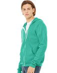 BELLA + CANVAS Unisex Sponge Fleece Full-Zip Hoodie Sweatshirt 3739