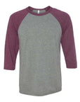 BELLA + CANVAS Unisex Three-Quarter Sleeve Baseball Tee 3200