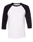 BELLA + CANVAS Unisex Three-Quarter Sleeve Baseball Tee 3200