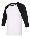 BELLA + CANVAS Unisex Three-Quarter Sleeve Baseball Tee 3200