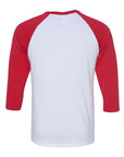 BELLA + CANVAS Unisex Three-Quarter Sleeve Baseball Tee 3200