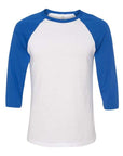 BELLA + CANVAS Unisex Three-Quarter Sleeve Baseball Tee 3200