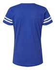 LAT Women's Football V-Neck Fine Jersey Tee 3537