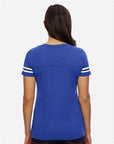 LAT Women's Football V-Neck Fine Jersey Tee 3537
