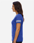 LAT Women's Football V-Neck Fine Jersey Tee 3537