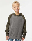 Independent Trading Co. Youth Lightweight Special Blend Raglan Hooded Sweatshirt PRM15YSB