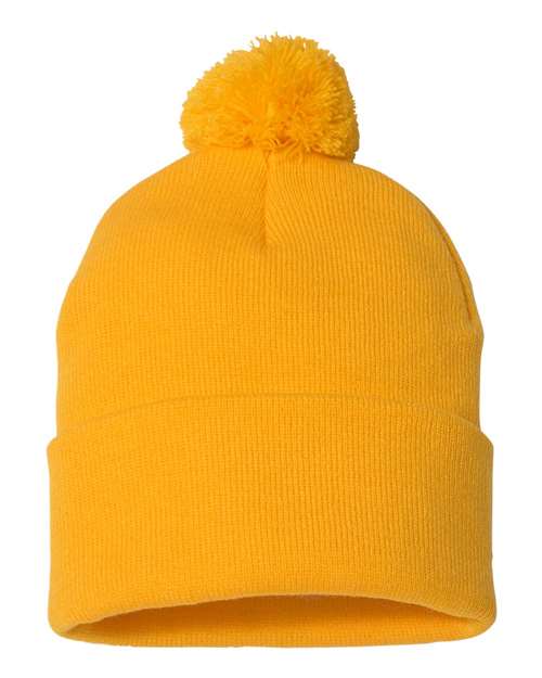 Sportsman 12" Pom-Pom Cuffed Beanie SP15