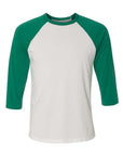BELLA + CANVAS Unisex Three-Quarter Sleeve Baseball Tee 3200