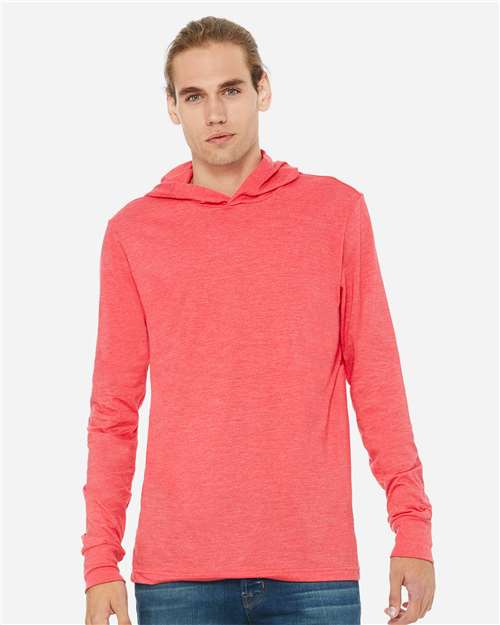 BELLA + CANVAS Unisex Jersey Hooded Long Sleeve Tee 3512