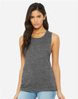 BELLA + CANVAS Women's Flowy Scoop Muscle Tank 8803