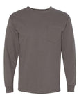 Bayside Unisex USA-Made Long Sleeve Pocket T-Shirt 8100