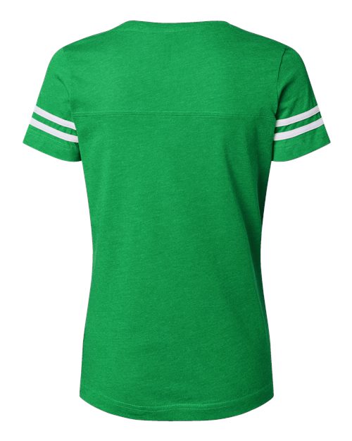LAT Women's Football V-Neck Fine Jersey Tee 3537