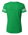LAT Women's Football V-Neck Fine Jersey Tee 3537