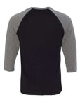 BELLA + CANVAS Unisex Three-Quarter Sleeve Baseball Tee 3200