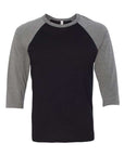 BELLA + CANVAS Unisex Three-Quarter Sleeve Baseball Tee 3200
