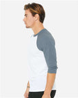 BELLA + CANVAS Unisex Three-Quarter Sleeve Baseball Tee 3200