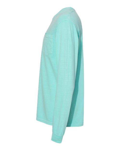 Comfort Colors Unisex Garment-Dyed Heavyweight Long Sleeve Pocket T-Shirt 4410