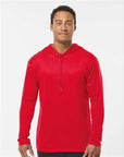 Badger Unisex B-Core Hooded Long Sleeve T-Shirt 4105