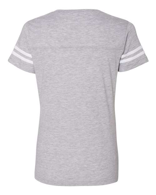 LAT Women's Football V-Neck Fine Jersey Tee 3537